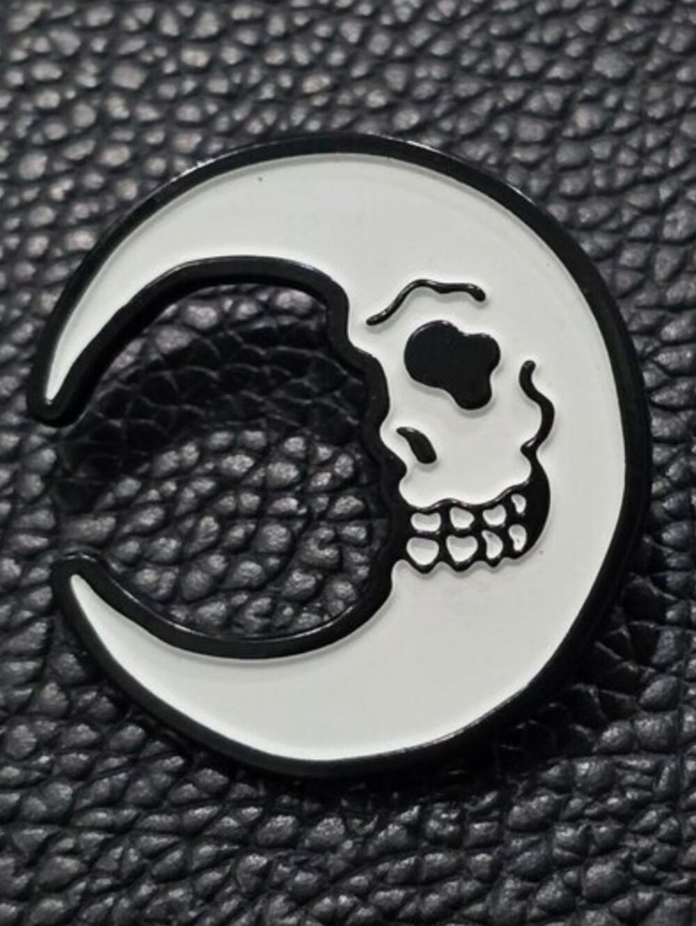 Killstar Astral Body Enamel Pin Black White Moon Skull Lapel Alt Gothic Gift NWT